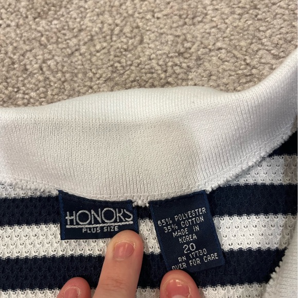 Honors Vintage Striped Polo Shirt - Picture 4 of 6